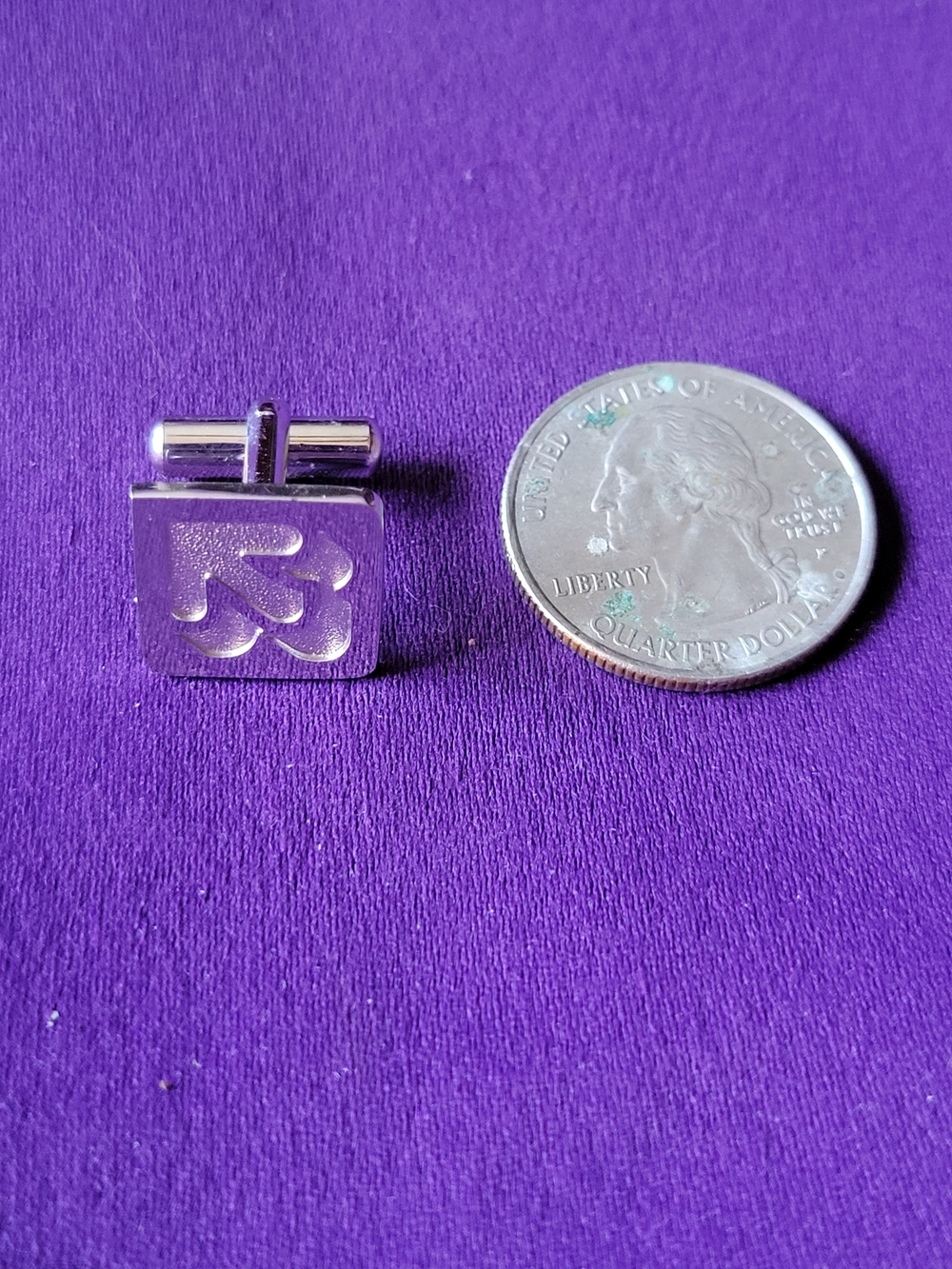 SINGLE Cufflink Silver